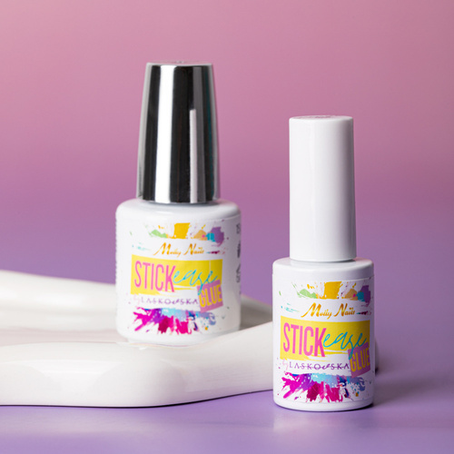 Baza Klej produkt do mocowania naklejek STICKease glue Molly Nails by Laskovska HEMA/Di-HEMA Free 15g