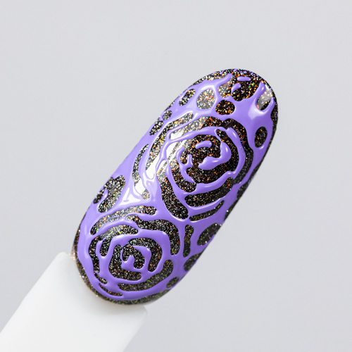 Creative Flow Color Gel  - kreatywny NailArt żel do efektu topniejących, miękkich wzorów Molly Nails Lavender HEMA/Di-HEMA free 5 g