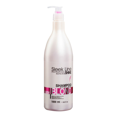 Champú que aporta un tono rosado al cabello rubio Stapiz Blush Blond 1000 ml
