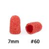 Capuchons pour pédicure 7 mm, gradation 60, 10 pièces, Fabric Podo AlleMed, orange