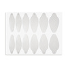 Moules autocollants en silicone pour Dual Form ovale ST012-3 MollyLac, 24 pièces