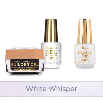 PRO MATCH SYSTEM 2+1 White Whisper: 2x żele: SelfLeveling&Gel in bottle+Doctor Top 15g GRATIS