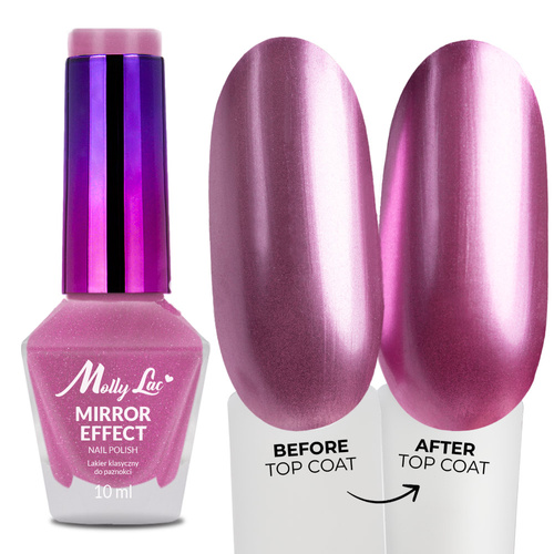 Vernis classique MollyLac Mirror, effet miroir/métallisé, n° 06, 10 ml
