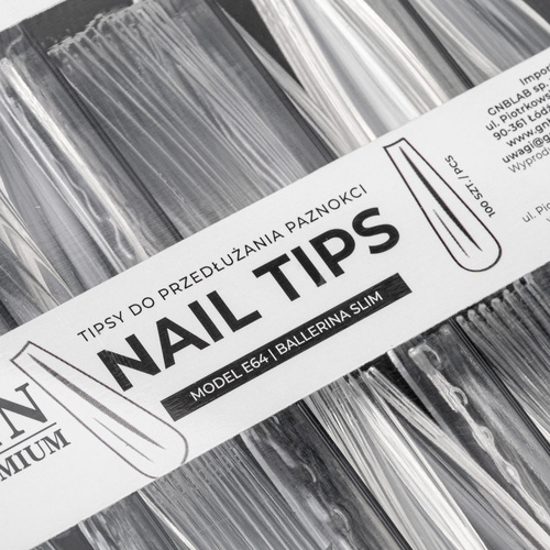 Накладки для швидкого нарощування нігтів Nail Tips NTN Premium ballerina slim, 100 шт.
