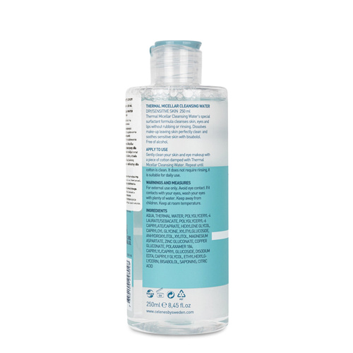 Lotion micellaire thermale pour peaux sèches et sensibles Celenes by Sweden 250 ml