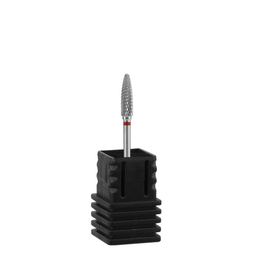 Frez z węglika spiekanego stożek okrągły czerwony Staleks Pro Expert 4/14mm
