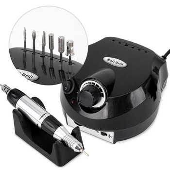 Máquina para uñas de 65 W para manicura y pedicura, color negro, modelo DMJ-202, 35 000 revoluciones