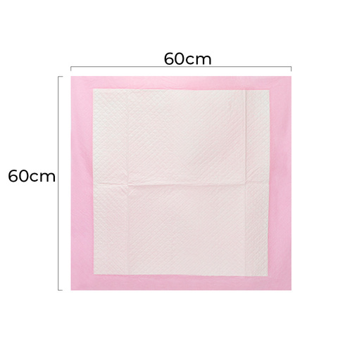 6sztuk Podkłady mata maty chłonne dla psa nauka sikania higiena czystość AlleMed 100 szt. 60x60 cm różowe