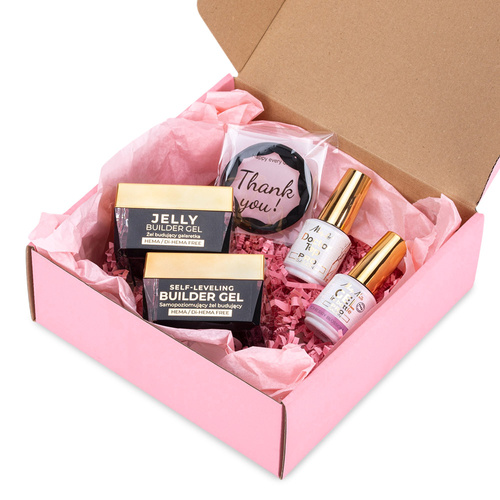 Molly Nails PRO MATCH SYSTEM 3+1 Cherry Blossom : 3 gels de construction + Doctor Top 15 g