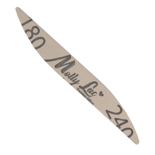Lima per unghie sicura, confezione a forma di barca, onda ellittica MollyLac slim 180/240