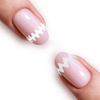 Strisce autoadesive per french manicure n. 9, circa 30 pezzi.