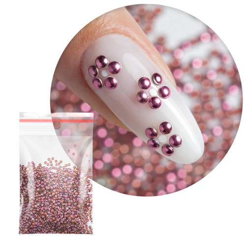 ShinePins: borchie lisce, decorazioni luccicanti per unghie, mini NTN Premium n. 14, 5 g