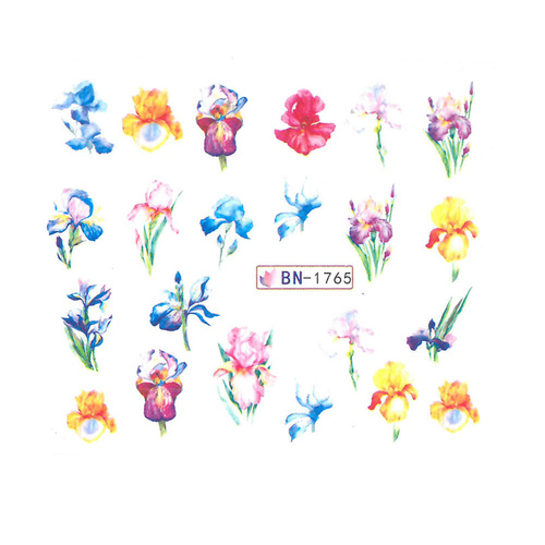 Water transfer nail stickers flowers BN-1765