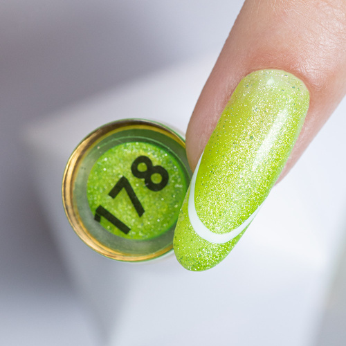 5+1gratis Lakier hybrydowy Molly Nails Neon Flashy Cat Eye HEMA Free 8g Nr 178