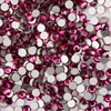 Strass en verre pour ongles SS10 Fuchsia, environ 50 pièces.