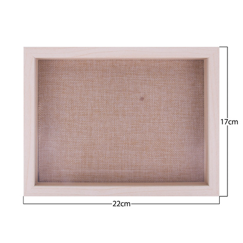 Cadre en bois 3D, présentoir pour capsules d'ongles, 17 x 22 cm