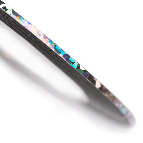 Nitka tasiemka do zdobień krążek laser silver Nr 7