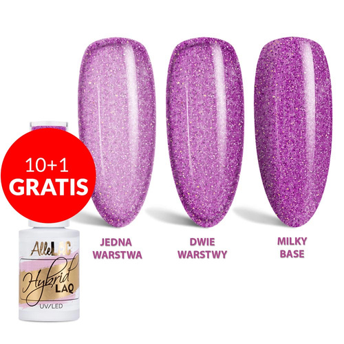 10 + 2 gratuits - Vernis hybride LED/UV Gel Polish n° 236 Édition limitée AlleLac 5 g