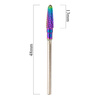 Fraise professionnelle en cobalt-tungstène, modèle « arc-en-ciel », Small cone bit M 3/32" n° 8
