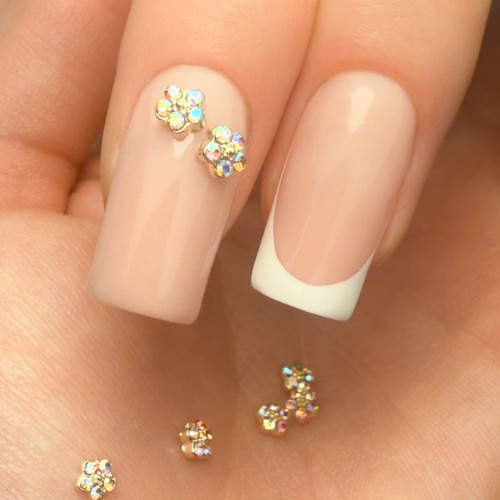 3D-Blumen-Nageldekorationen von Molly Nails K1119, 10 Stück