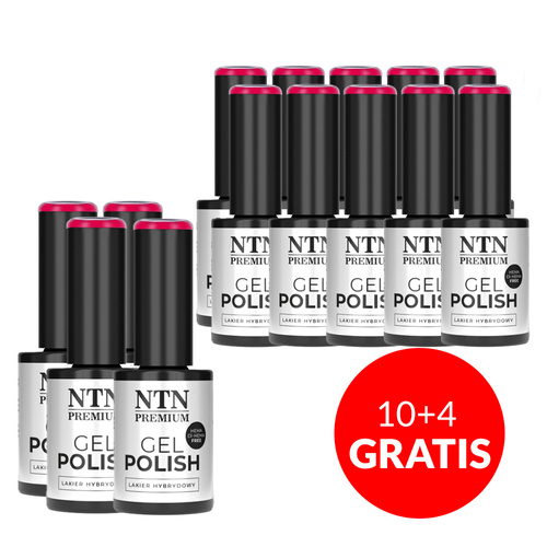 10 + 4 gratis LED/UV-Hybridlack Gel Polish Reds Nr. 552 Limited Edition NTN Premium HEMA/Di-HEMA-frei 5 g