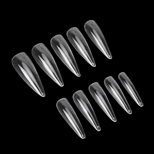 Tips para la extensión rápida de uñas Nail Tips NTN Premium en forma de punta, 100 unidades