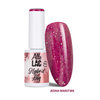 Lakier hybrydowy LED/UV Gel Polish Pinks PI14 Fuchsia Glitter AlleLac HEMA/Di-HEMA Free 6g