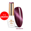5+1 gratis LED/UV-Gel-Nagellack Cat Eye Seduction Nr. 245 Velvet Mauve Molly Nails HEMA/Di-HEMA-frei 8 g