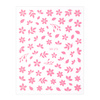 Autocollants pour ongles fins, fleurs autocollantes SO-272, rose clair