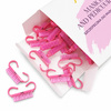 Spazzolino per manicure e polvere, piccolo, trasparente, 100 pezzi
