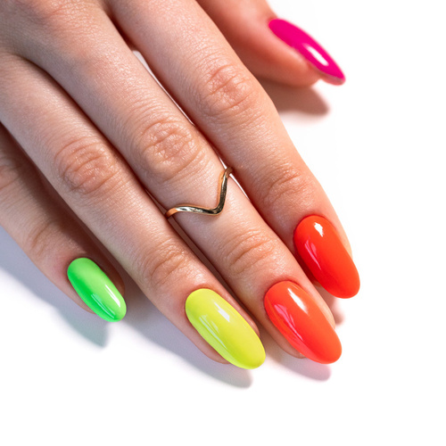 10+1 GRATIS Esmalte híbrido AlleLac Fanaberia Collection Neon, 5 g, n.º 24