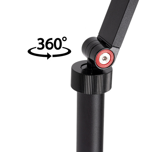 Lampa kosmetyczna LED łuk 20W biurkowa bezcieniowa czarna DZ-M3X