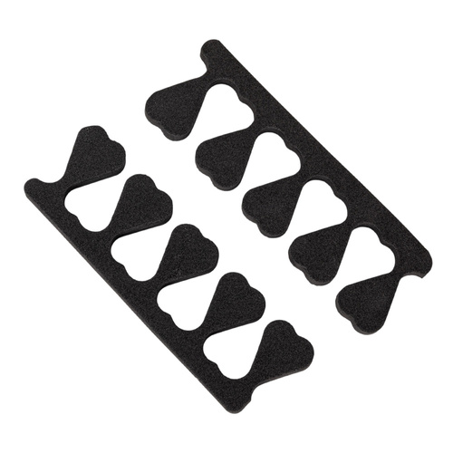 Schwarze Pediküre-Trenner, 20 Stück