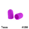 Pedicure caps 7 mm, 180 grit, 100 pcs, ABS Podo Allemed, Purple