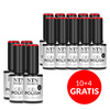 10 + 4 gratis LED/UV-Hybridlack Gel Polish Reds Nr. 553 Limited Edition NTN Premium HEMA/Di-HEMA-frei 5 g