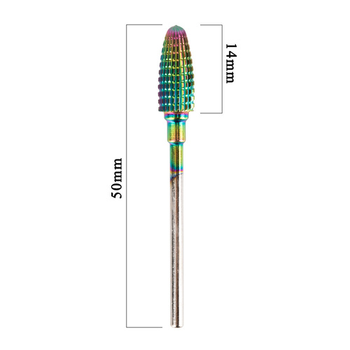 Profesjonalny frez kobaltowo wolframowy tęczowy model Flame 1 M 3/32" Nr 1
