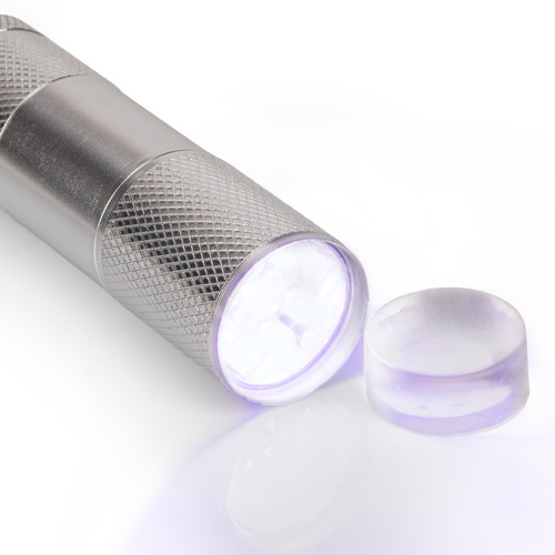 Mini latarka LED/UV 9W do paznokci ze stemplem do stampingu