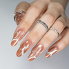 5+1 gratis Molly Nails Cat Eye Womanity Wood Hybrid-Nagellack 8 g Nr. 445