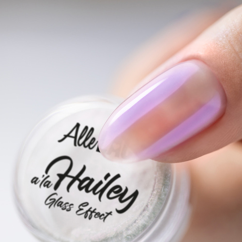 Polvo para uñas A la Hailey con efecto cristal de AlleLac n.º 4