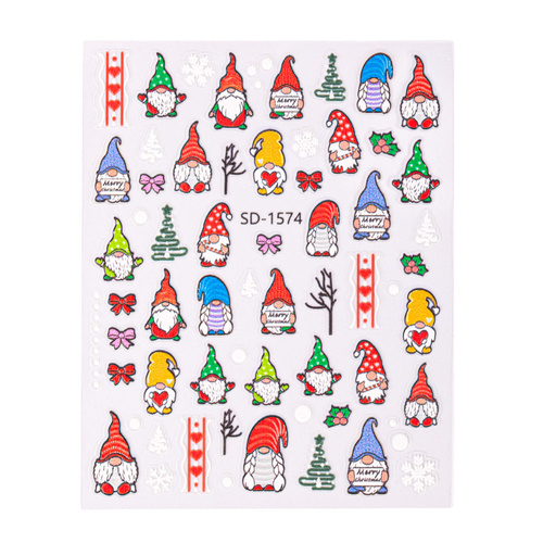 5D Self-Adhesive Christmas Nail Stickers SD-1574