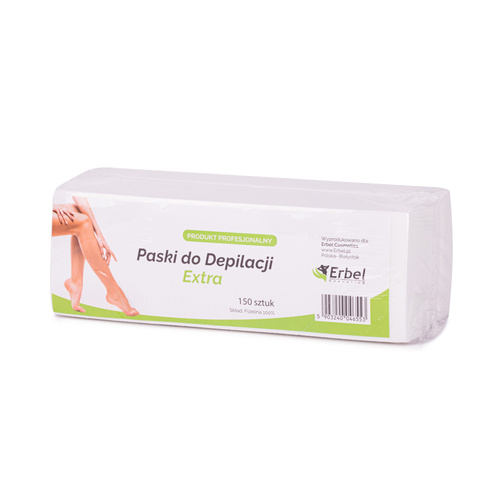 Erbel non-woven wax strips for hair removal, 150 pcs