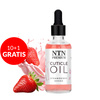 10 + 1 gratuit : Huile pour cuticules avec compte-gouttes NTN Premium, parfum Strawberry Shake, 50 ml