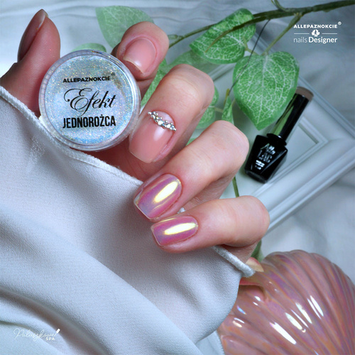 Pyłek do paznokci Efekt Jednorożca unicorn Allepaznokcie 0,3 g