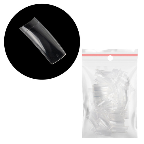 Tips en verre, poche courte, complément de tailles n° 4. 60 pièces.