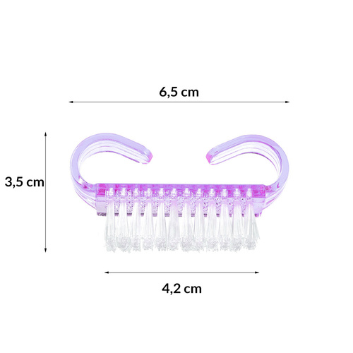 Petite brosse à manucure et à poussière violette