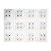 Kolczyki Studex komplet kamieni w pełnej oprawie kolor złoty