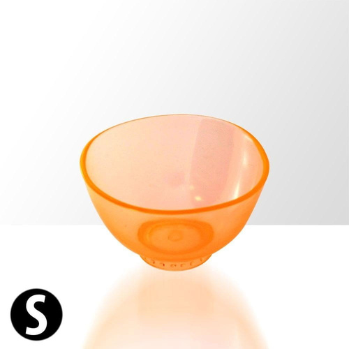 Orange silicone bowl for algae, size S