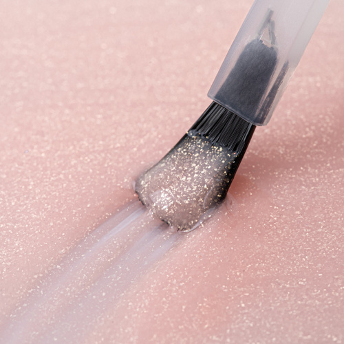 Gel para uñas en frasco con pincel Bottle Gel Glitter AlleLac Nude Glimmer 15 g