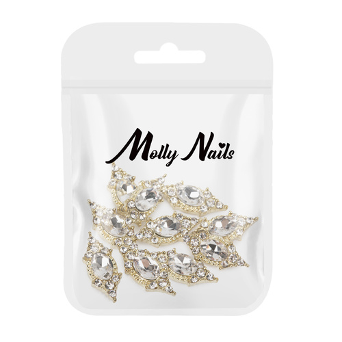Molly Nails 3D crystal nail decorations No. 1, 10 pcs