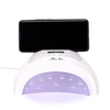 24 шт. УФ/LED-лампа для нігтів 48 Вт Molly Nails для гібридних лаків, гелів та акрилогелів, біла, SUN 1S PRO, довжина кабелю 3 м